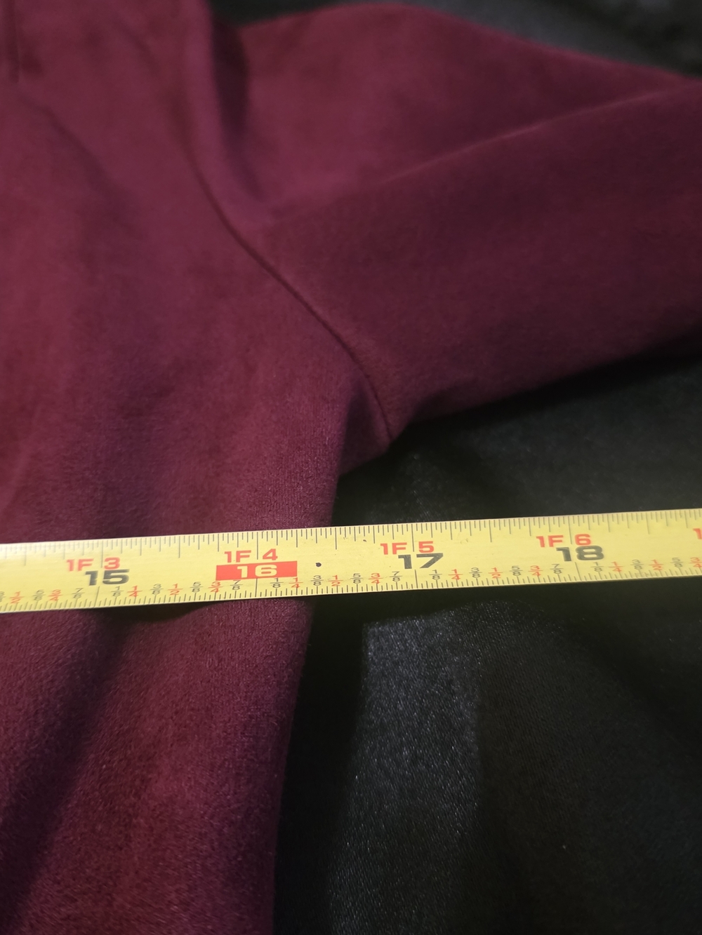 VENUS Burgundy Faux Suede Mini Dress Stretch Bow Tie - Picture 10 of 12